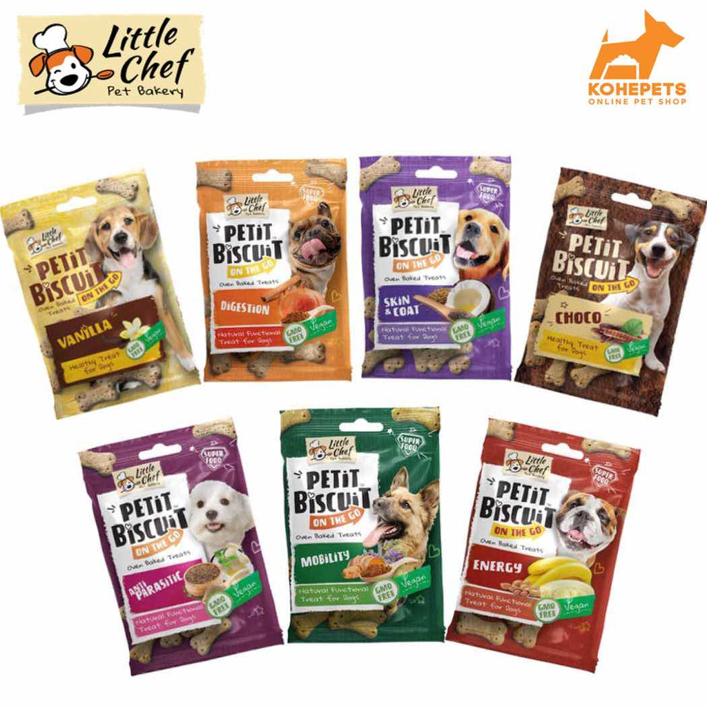 50% OFF (Exp 24Feb26): Little Chef Petit Biscuit On the Go Oven Baked Dog Treats 30g