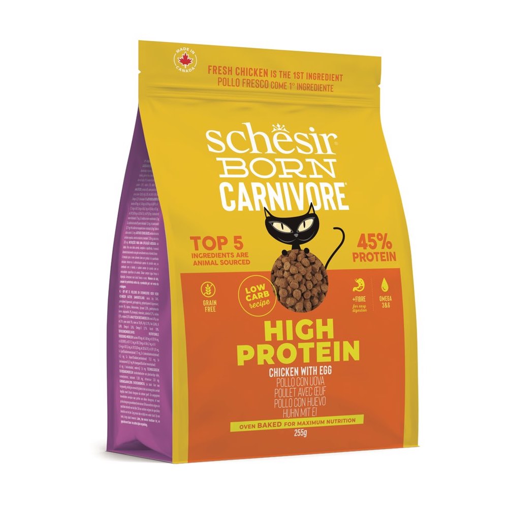 TRIAL SPECIAL UP TO $6 OFF: Schesir Born Carnivore Oven Baked Dry Cat Food 255g