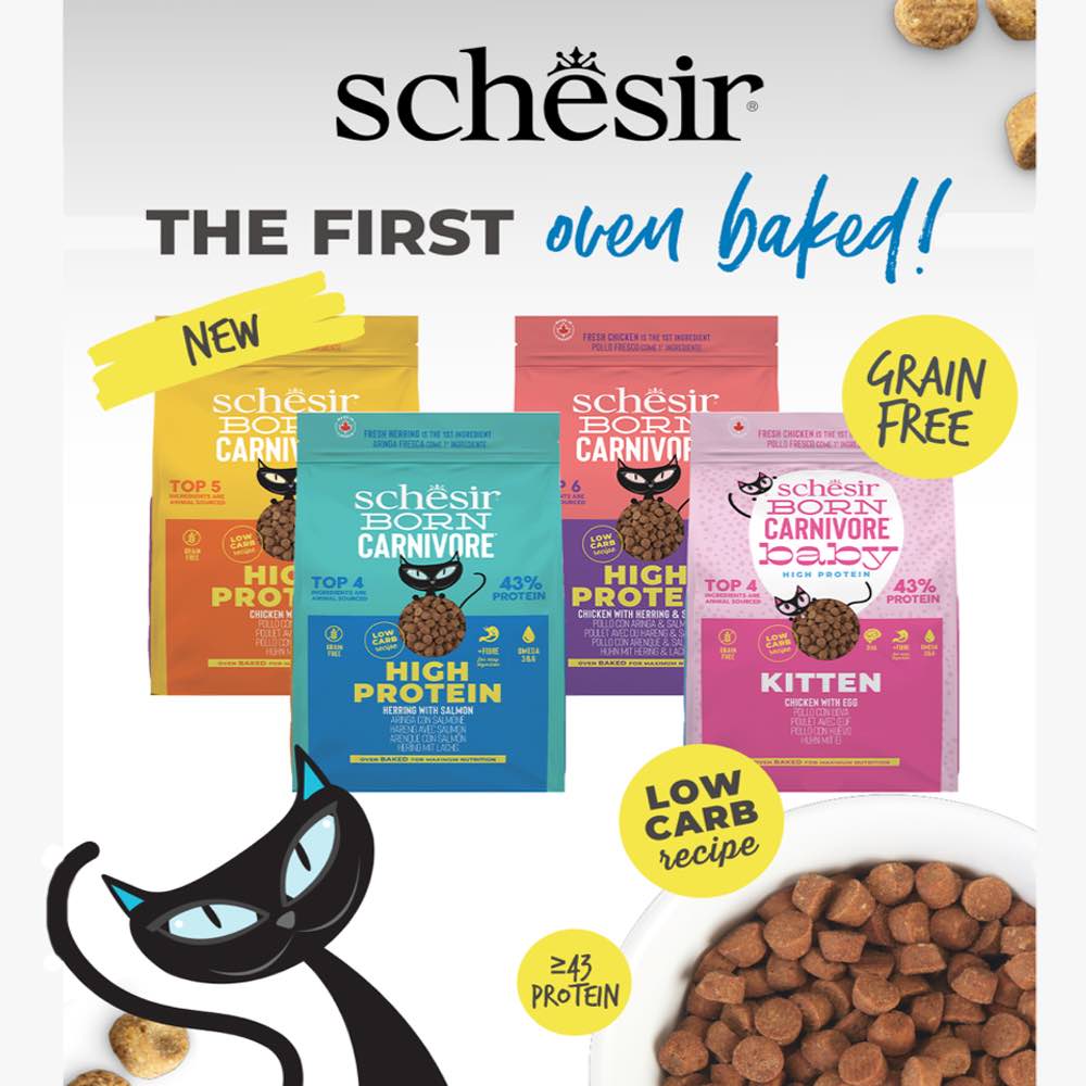 TRIAL SPECIAL UP TO $6 OFF: Schesir Born Carnivore Oven Baked Dry Cat Food 255g