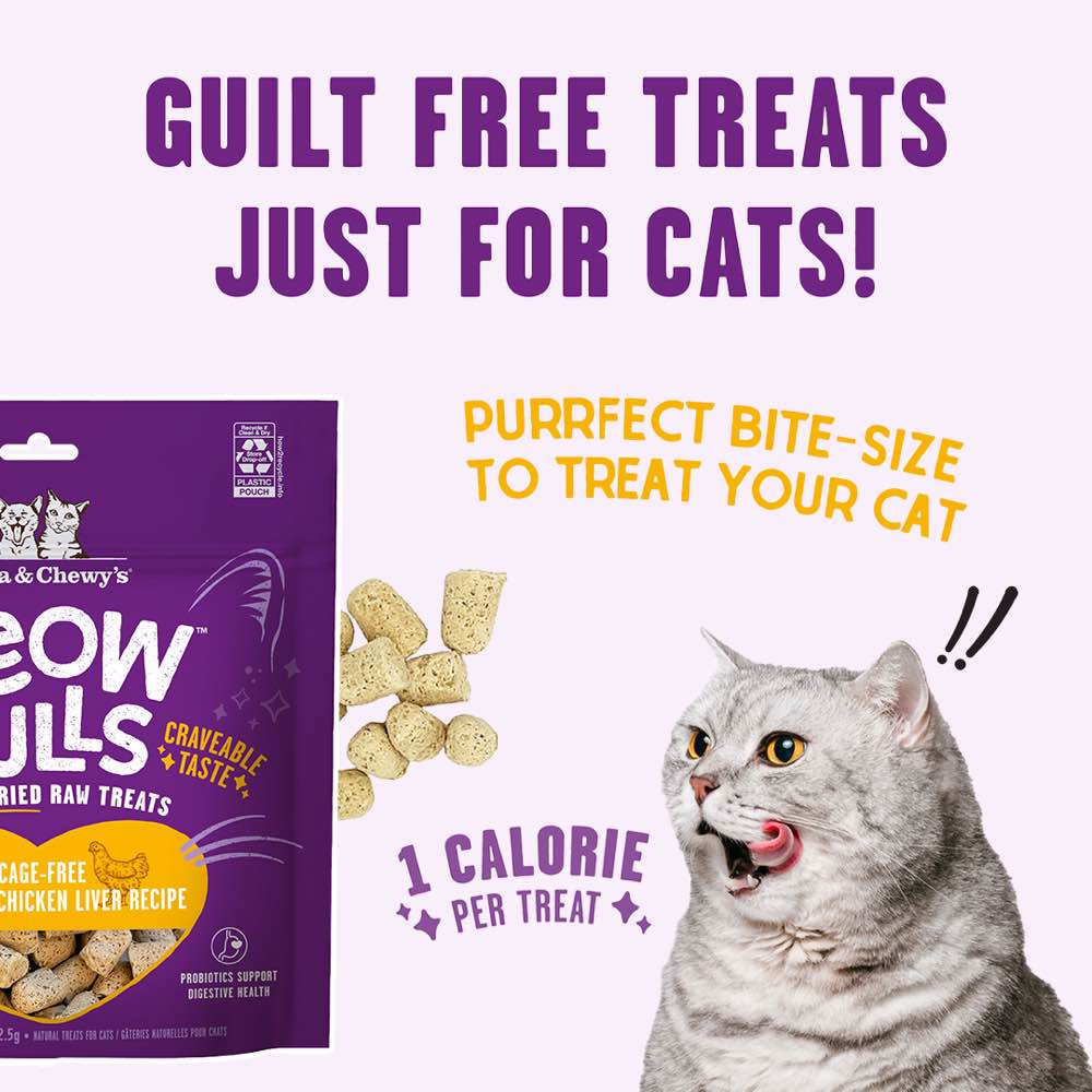 Stella & Chewy??s Meowfulls Chicken & Chicken Liver Recipe Freeze-Dried Cat Treats 1.5oz