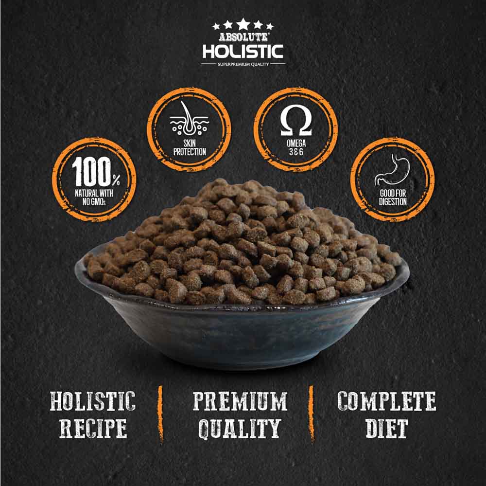 35% OFF: Absolute Holistic Kibbles In The Bag Salmon & Pork Small Bites Dry Dog Food