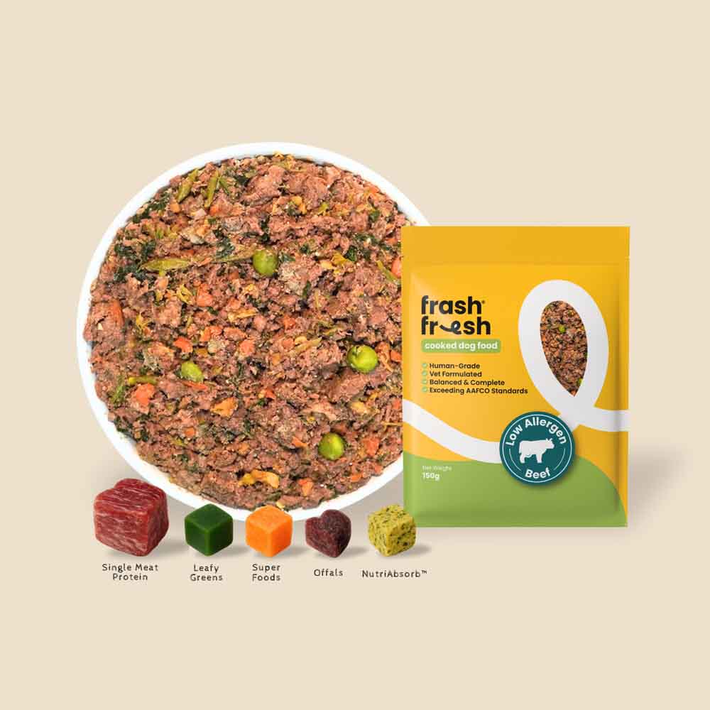 frashfresh Cooked Beef NutriAbsorb Frozen Dog Food 2.25kg