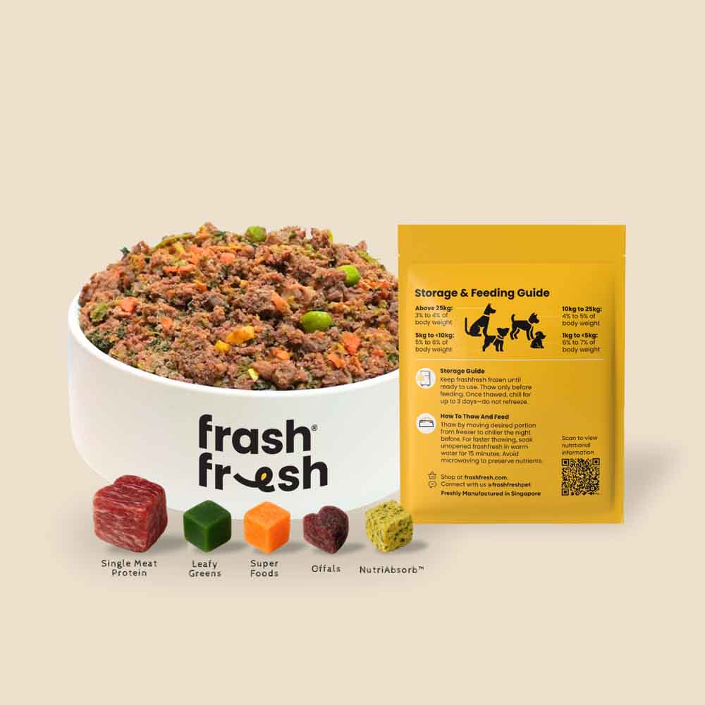 frashfresh Cooked Beef NutriAbsorb Frozen Dog Food 2.25kg