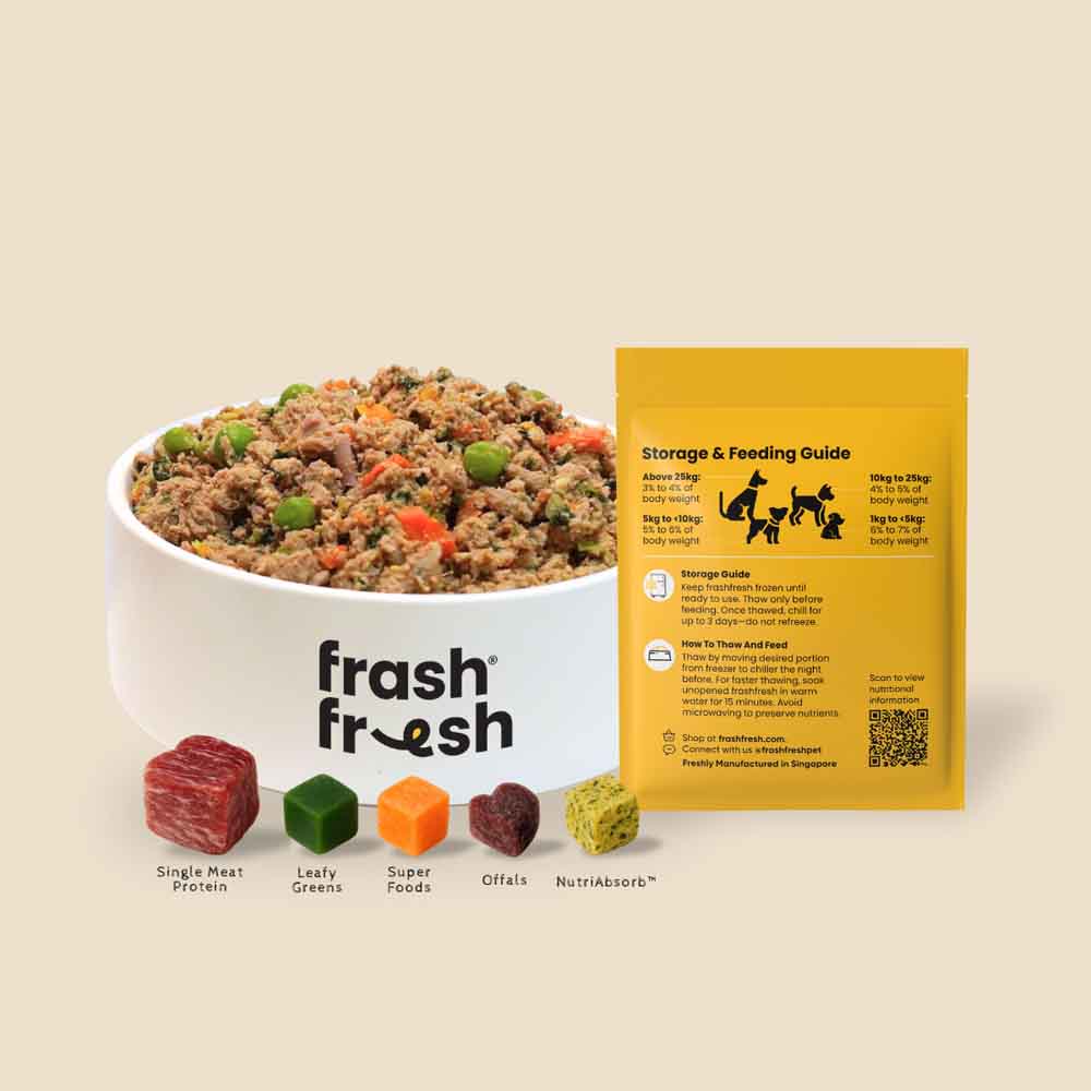frashfresh Cooked Duck NutriAbsorb Frozen Dog Food 2.25kg