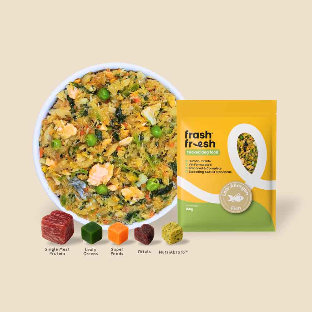 frashfresh Cooked Fish NutriAbsorb Frozen Dog Food 2.25kg
