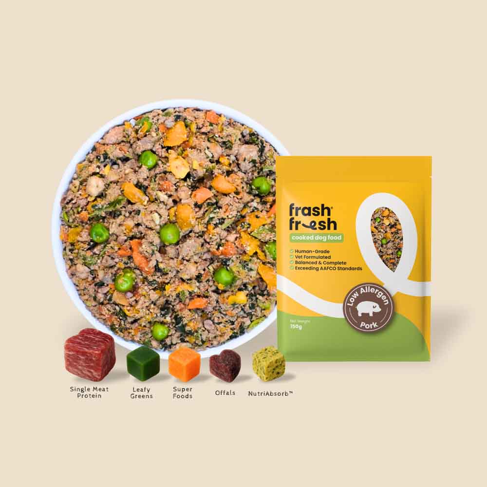 frashfresh Cooked Pork NutriAbsorb Frozen Dog Food 2.25kg