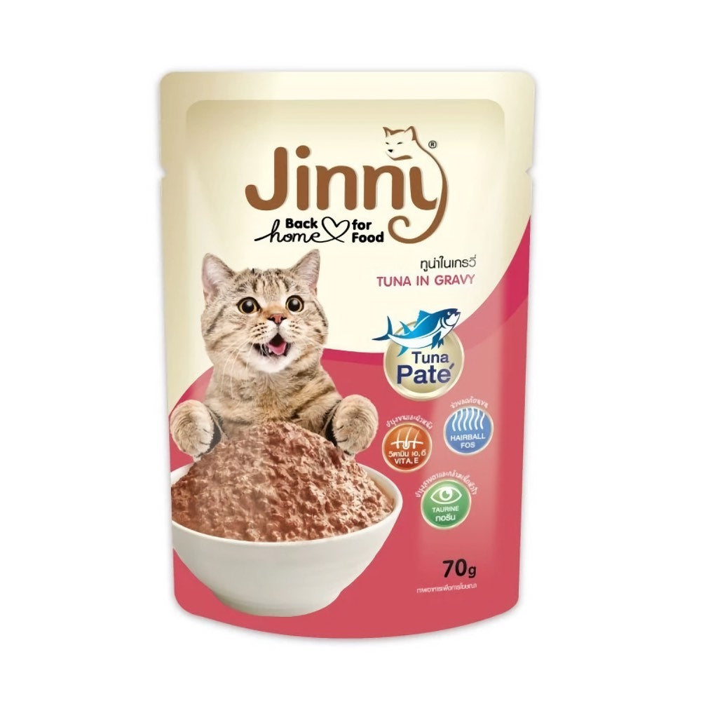 Jinny Cat Tuna Pate In Gravy Pouch Cat Food 70g