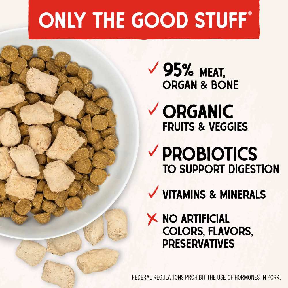 Stella & Chewy??s Meal Mixers Purely Pork Freeze-Dried Dog Food 18oz