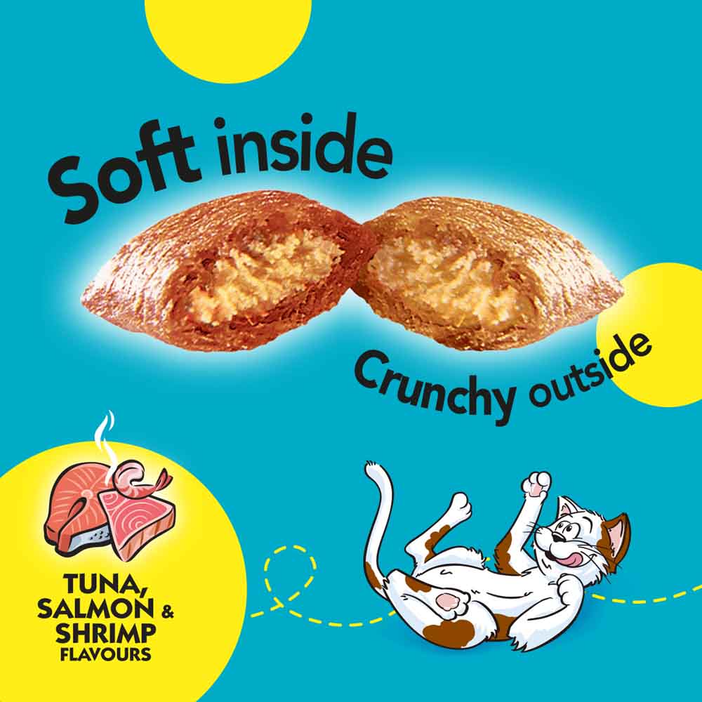 "Temptations Mixups Tuna, Salmon & Shrimp Cat Treats 75g"